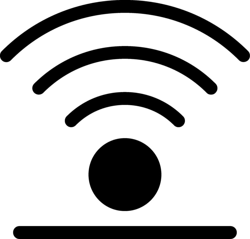 Wifi Glyph Icon vector