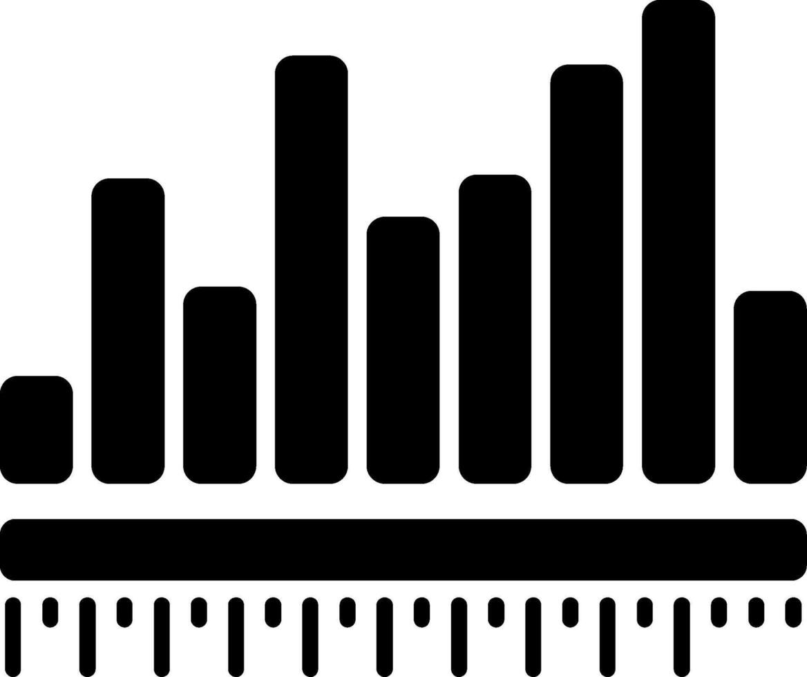 Increment Glyph Icon vector