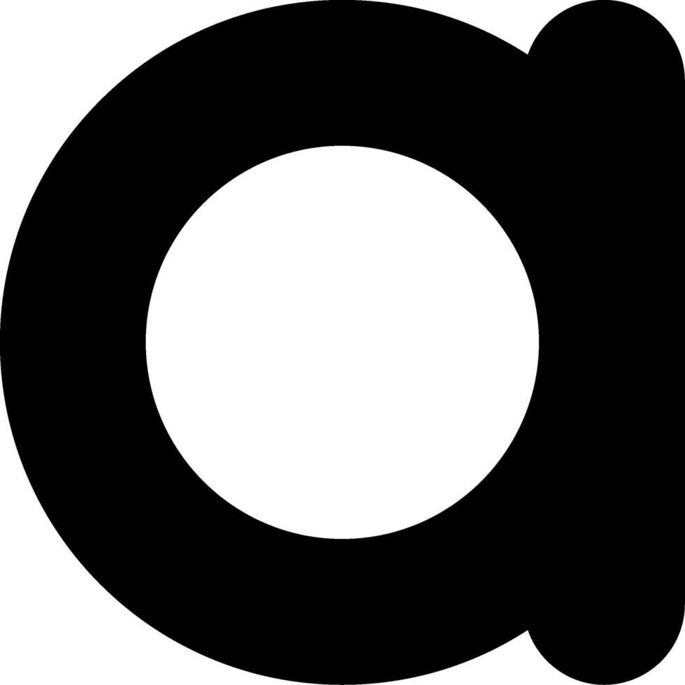 Small a Icon vector