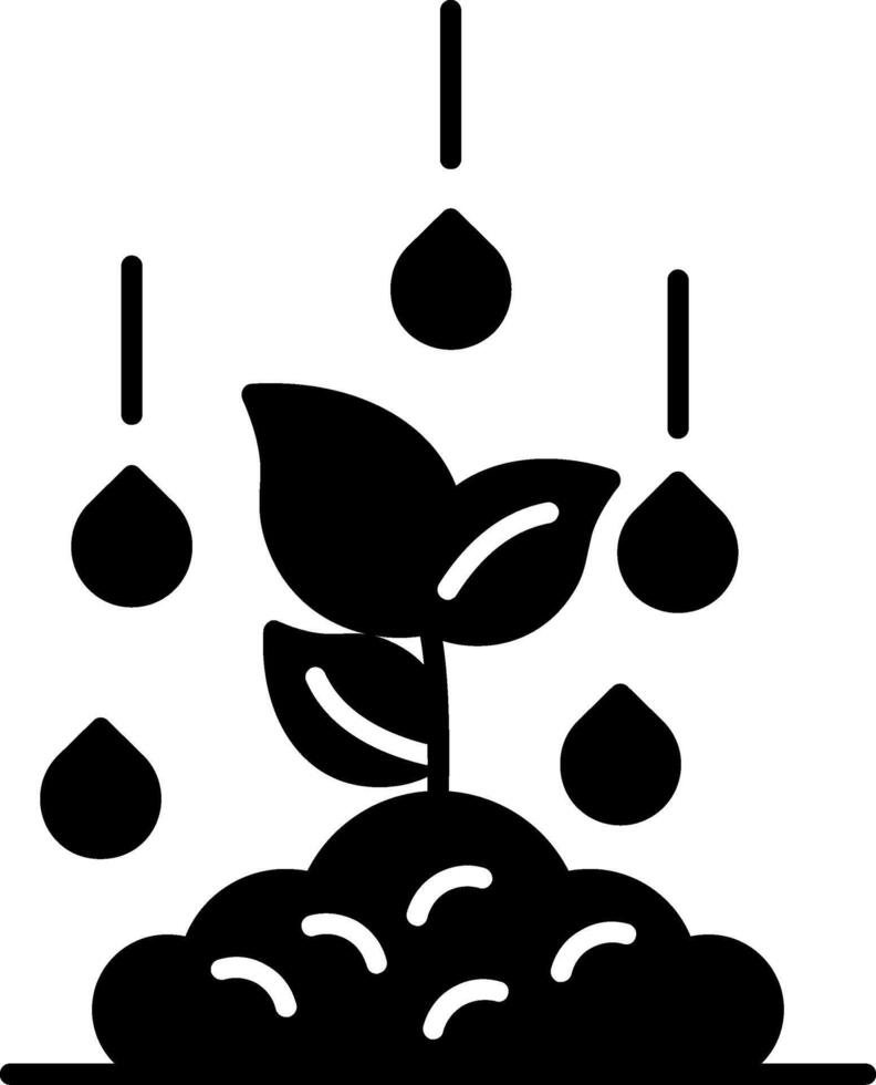 Sprout Glyph Icon vector