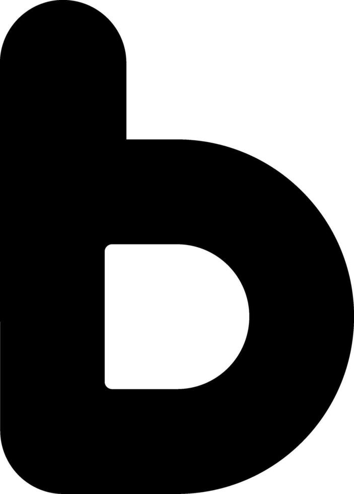 Small b Icon vector