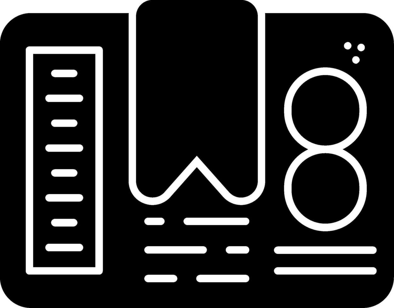 Stack Limit Glyph Icon vector