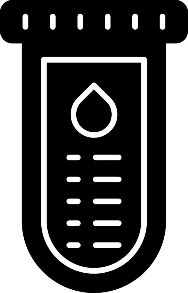Test Tube Glyph Icon vector