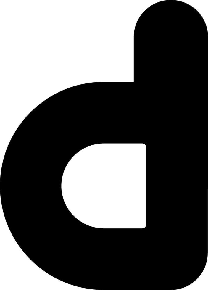 Small d Icon vector