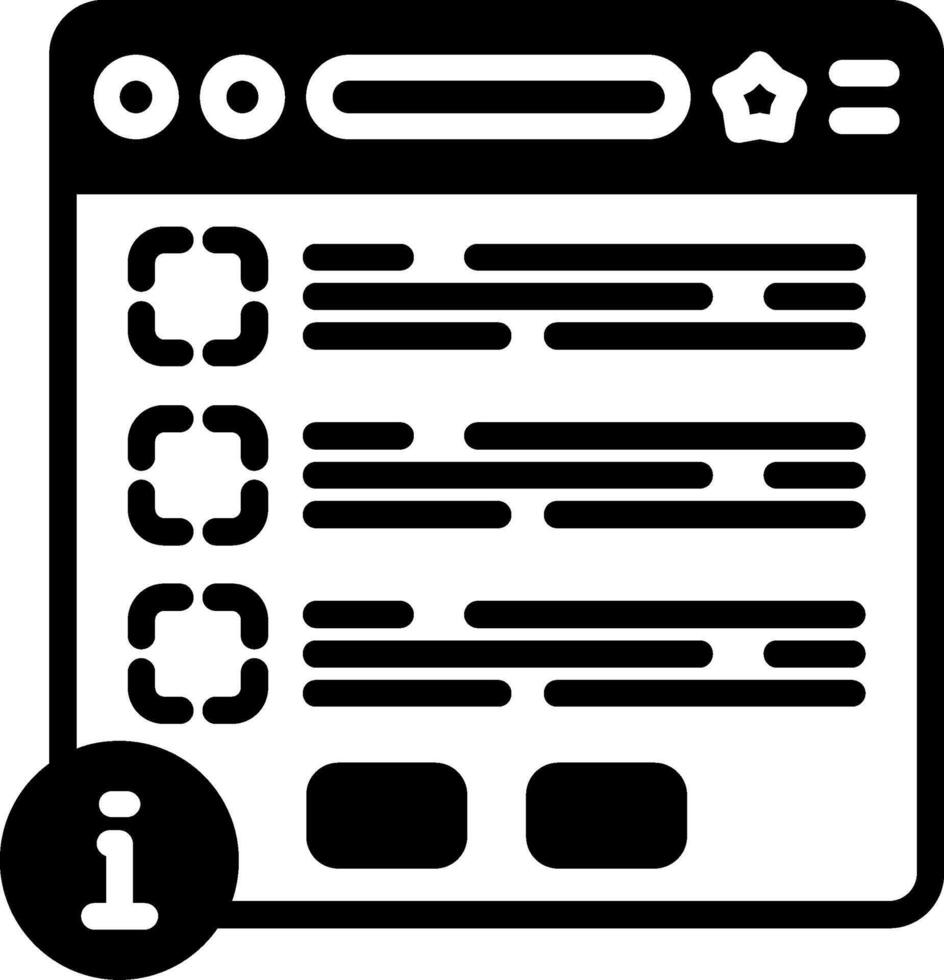 Terms And Conditions Glyph Icon vector