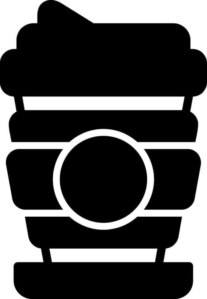 Coffee Cup Glyph Icon vector
