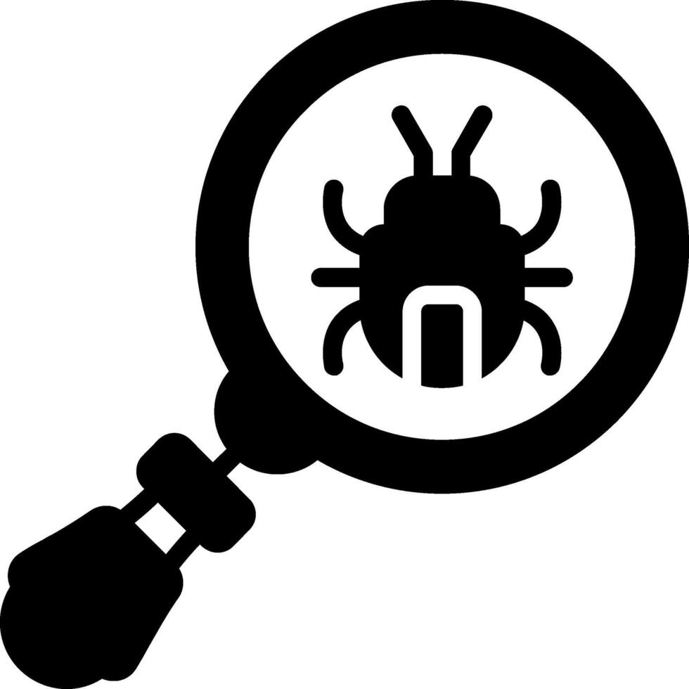Bug Glyph Icon vector