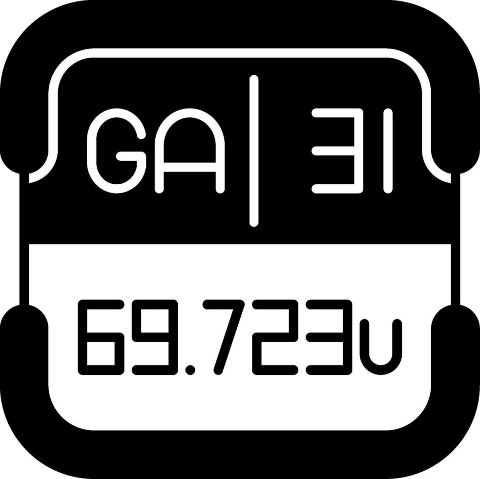 Gallium Periodic Table Element vector