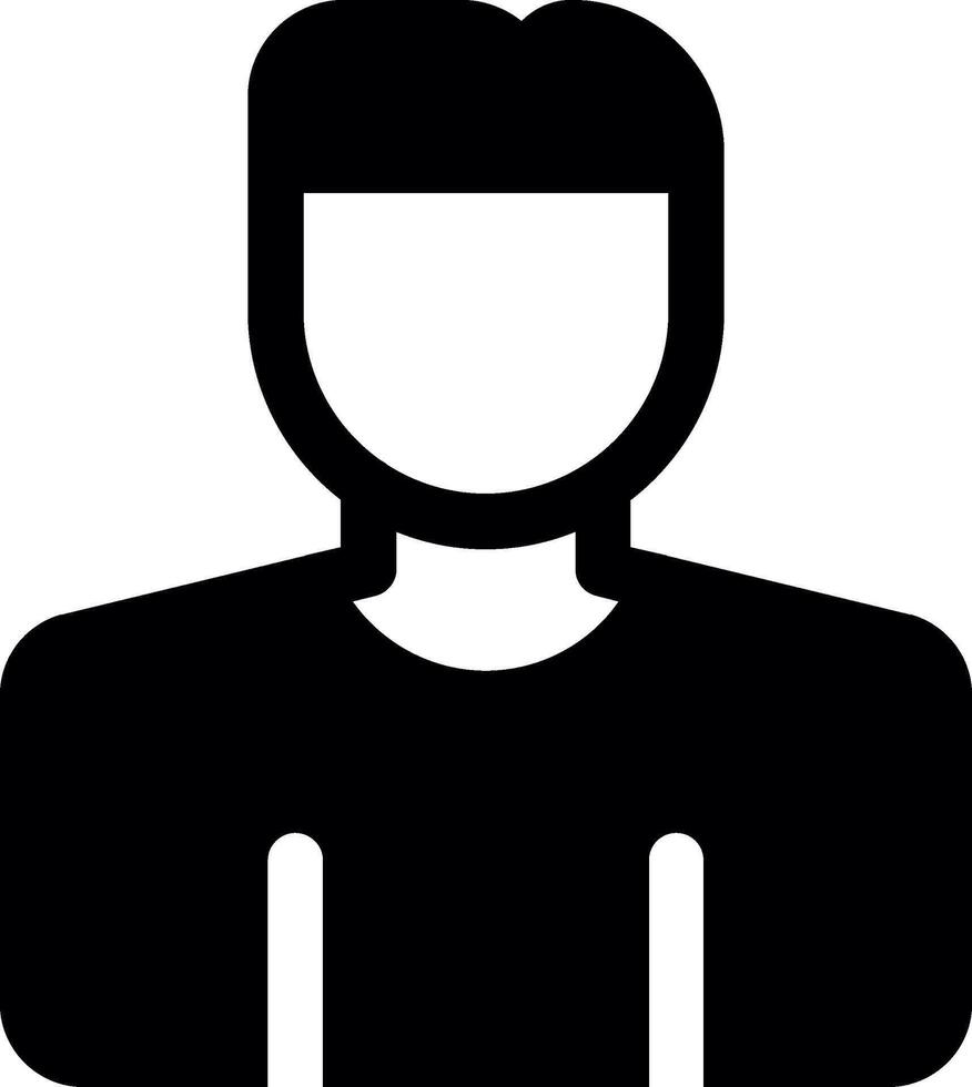 User Glyph Icon vector