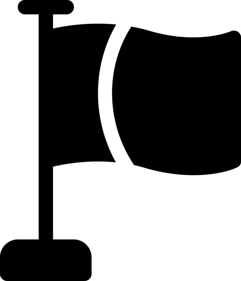 Flag Glyph Icon vector