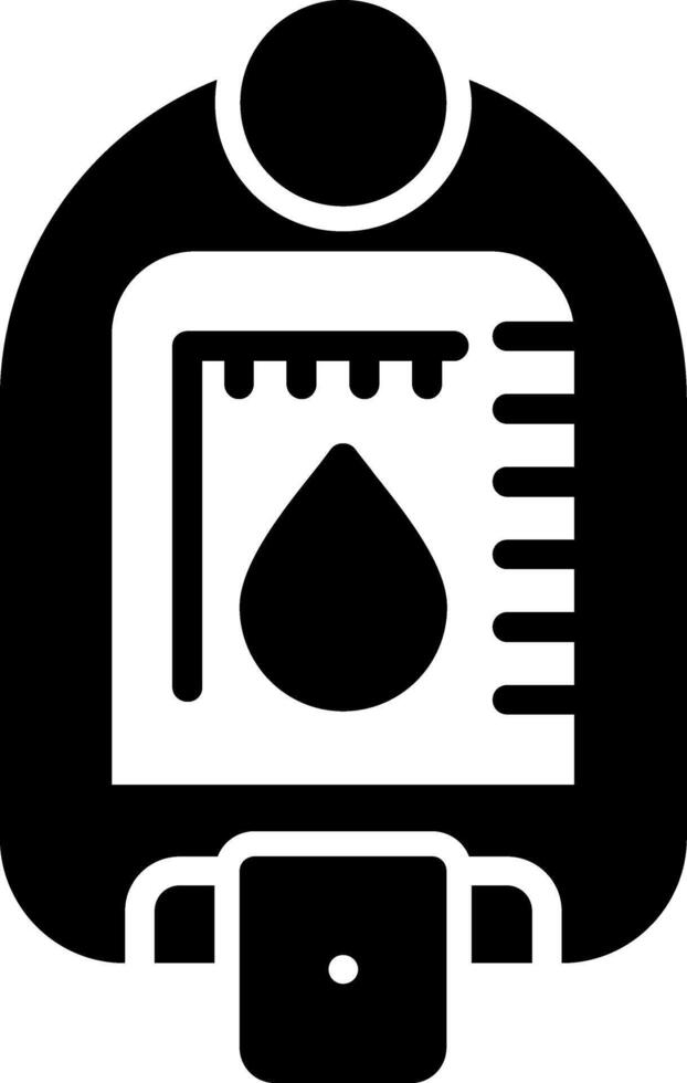 Glucosemeter Glyph Icon vector