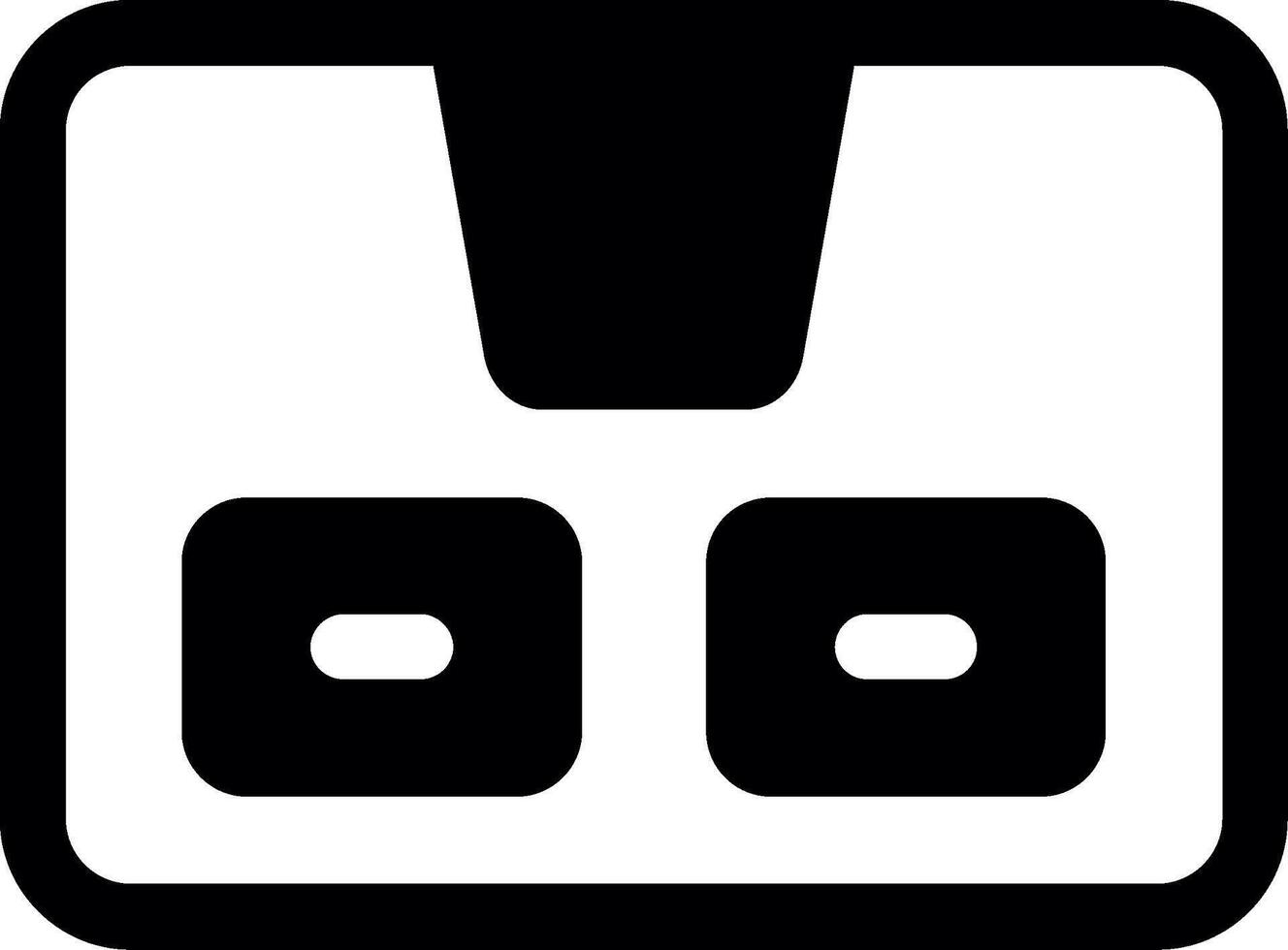 Delivery Box Glyph Icon vector