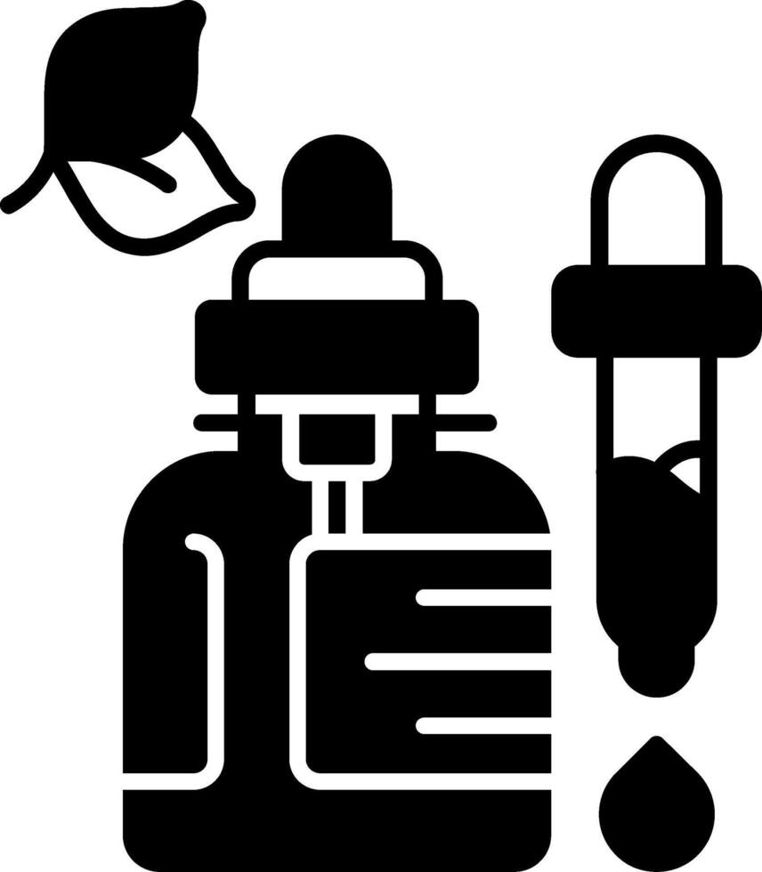 Collagen Serum Glyph Icon vector