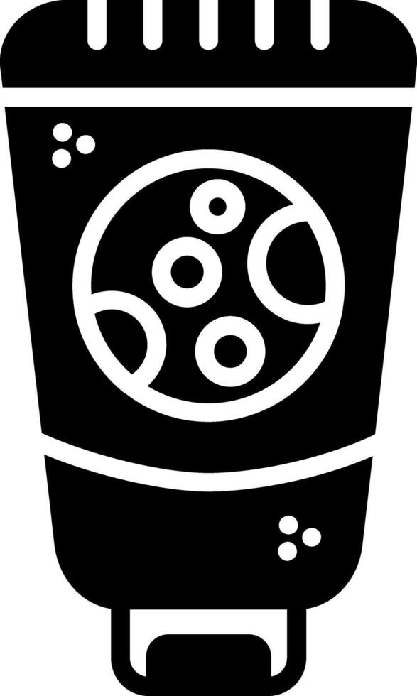 Night Cream Glyph Icon vector