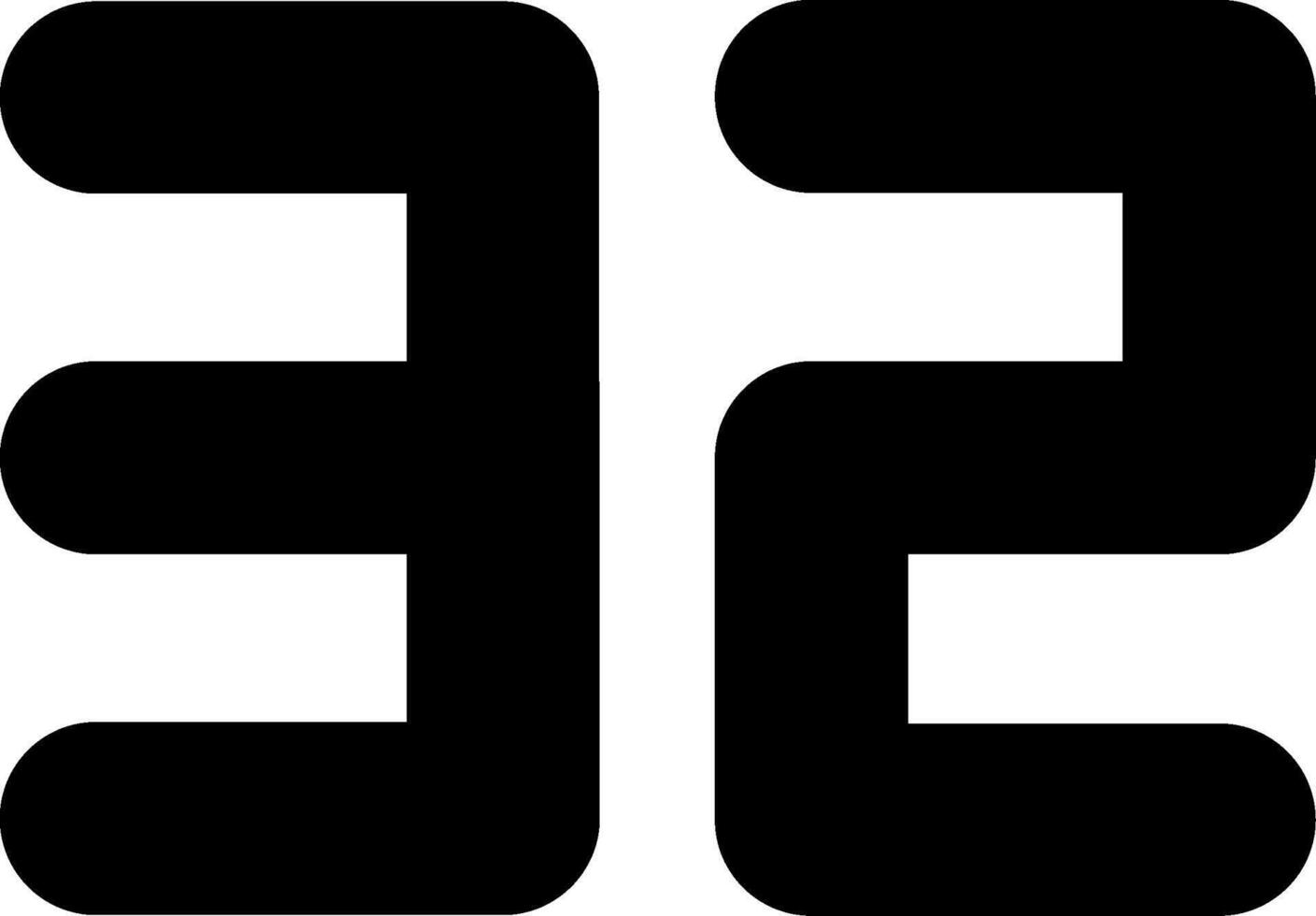 Thirty Two Glyph Icon vector