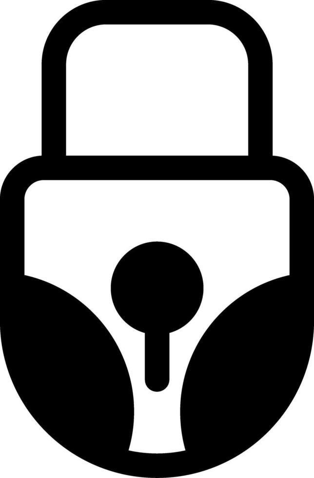 Unlock Glyph Icon vector
