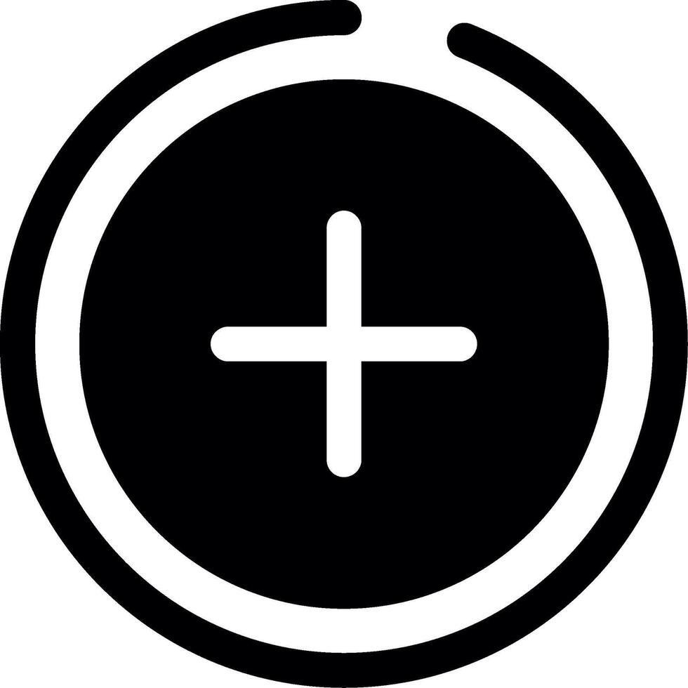 Add Glyph Icon vector
