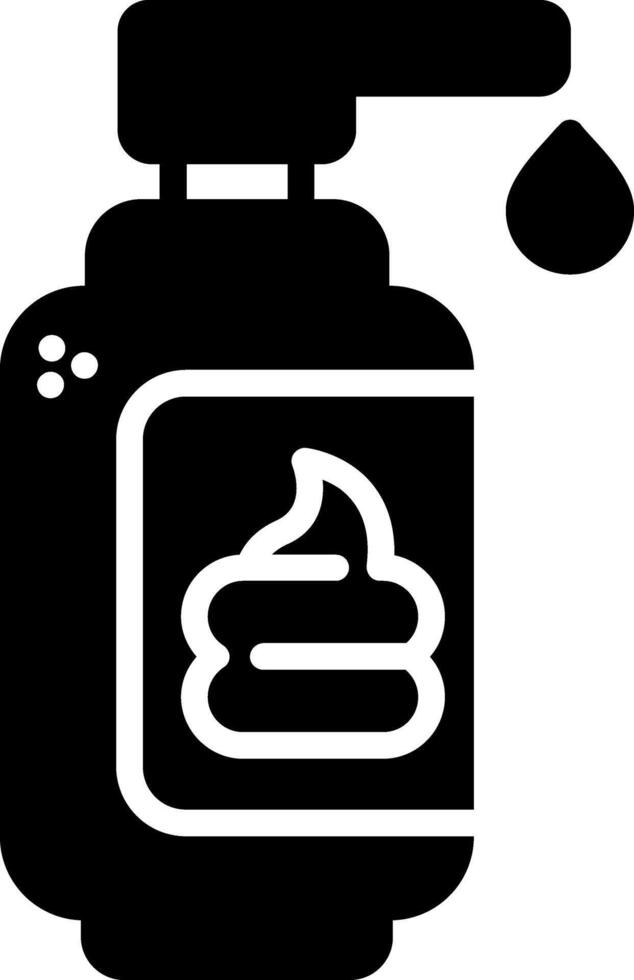 Shaving Cream Glyph Icon vector