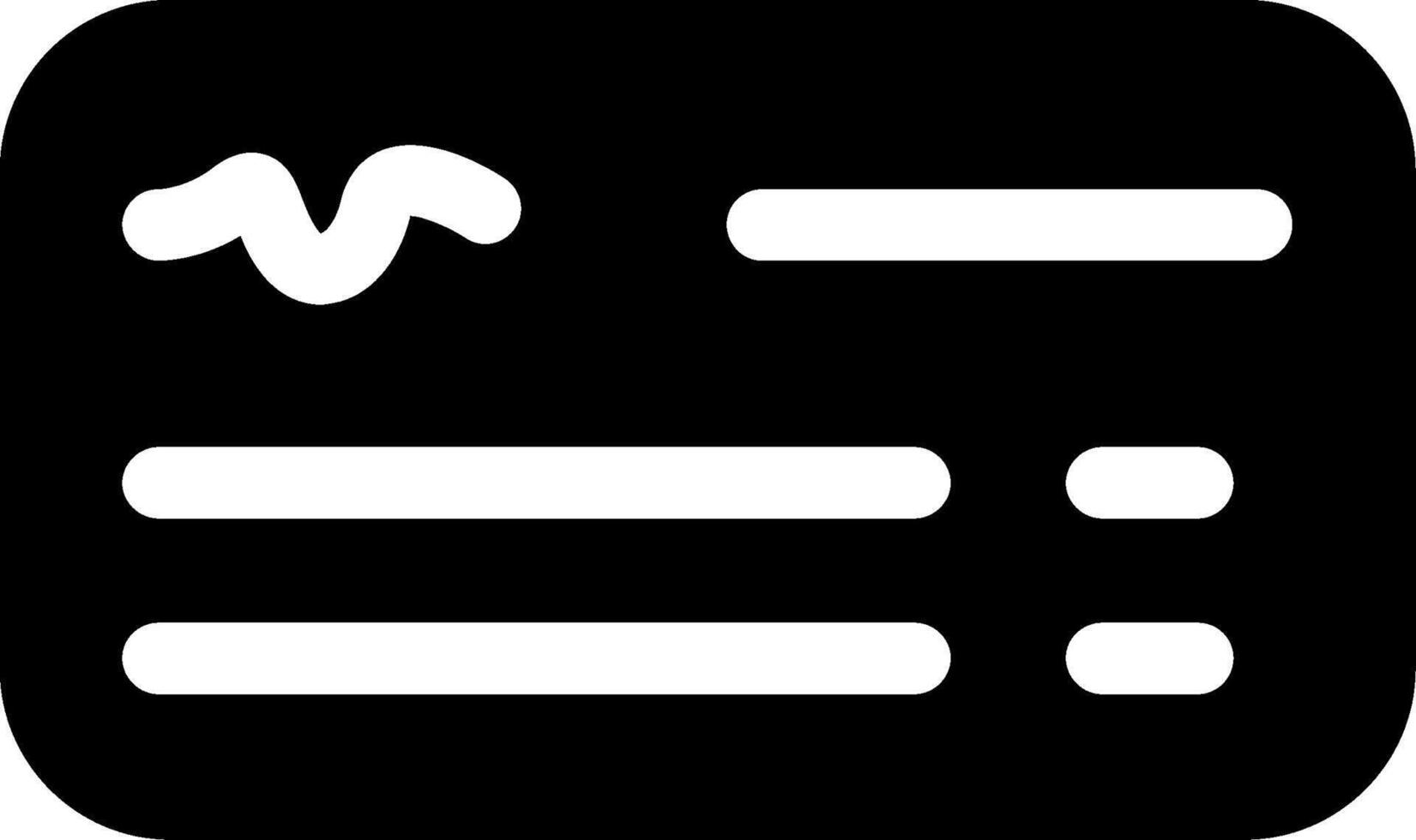 Money Check Glyph Icon vector