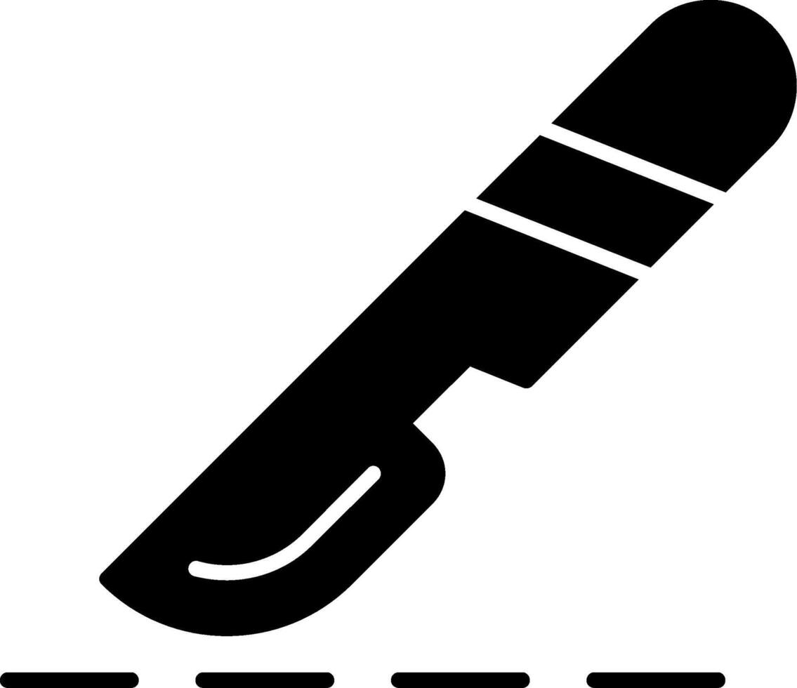 Scalpel Glyph Icon vector