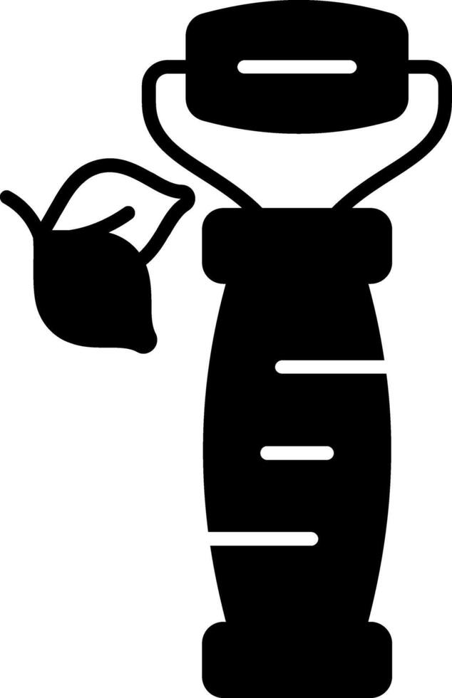 Jade Roller Glyph Icon vector