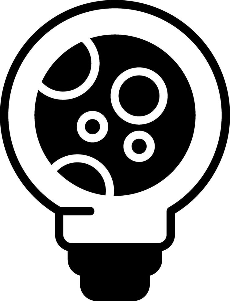 Lightbulb Glyph Icon vector