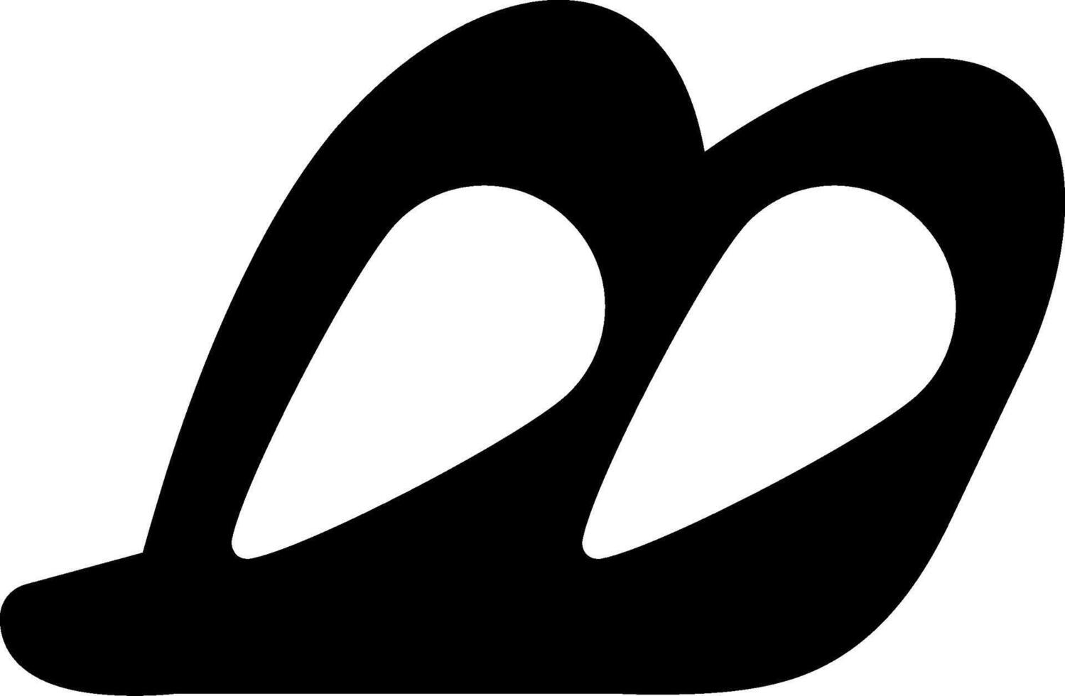 Do Chashmi Hay Glyph Icon vector