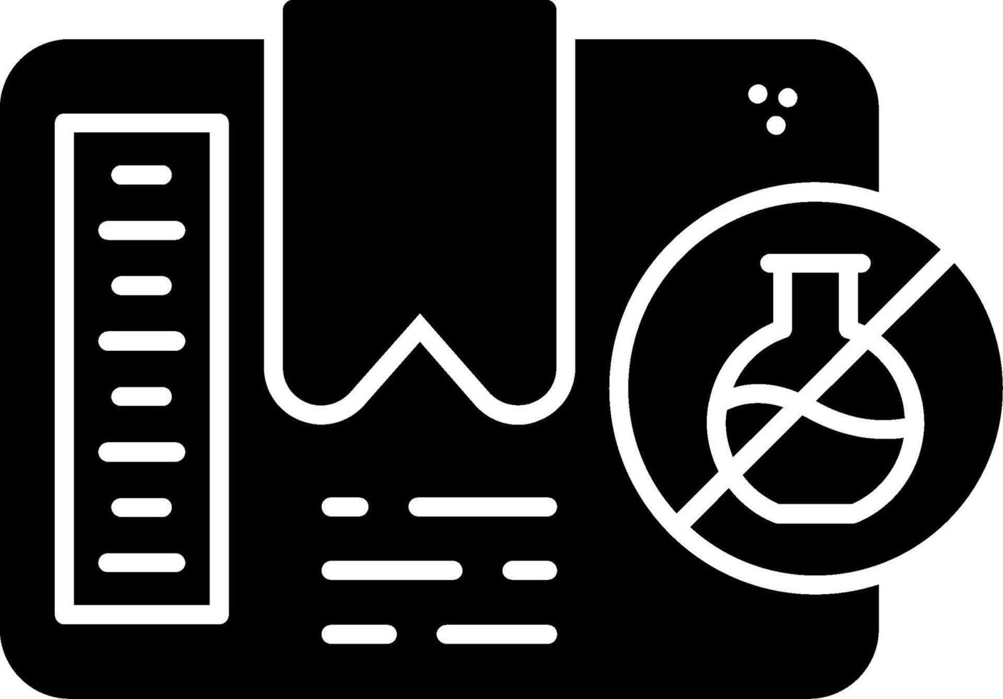 GMO-Free Glyph Icon vector
