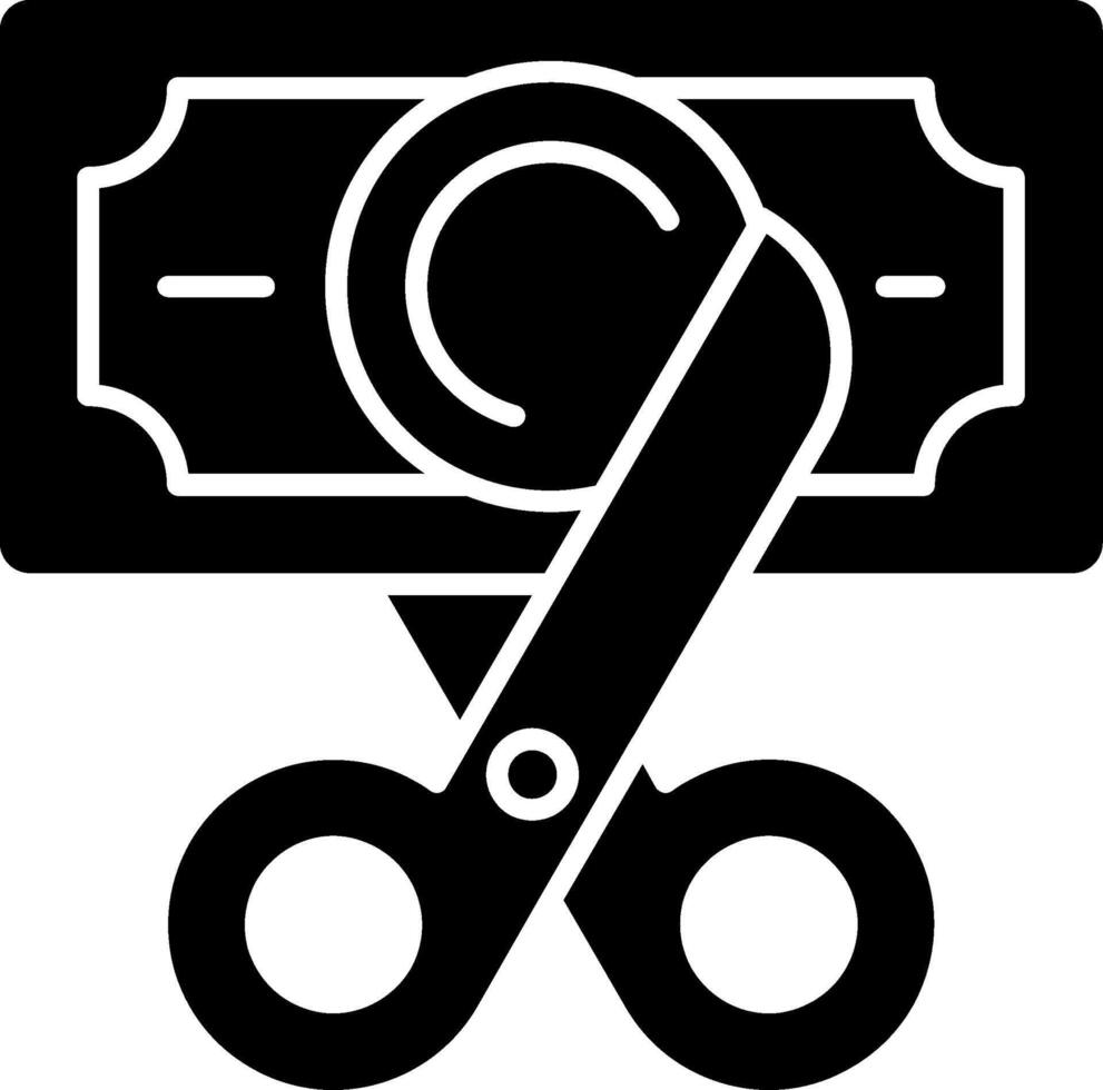 Deductible Glyph Icon vector