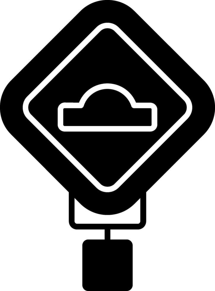 Bump Glyph Icon vector