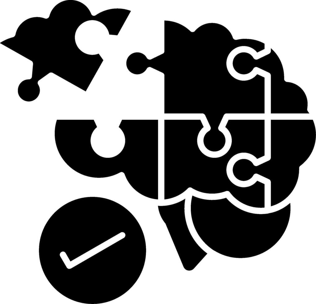 Coping Strategies Glyph Icon vector