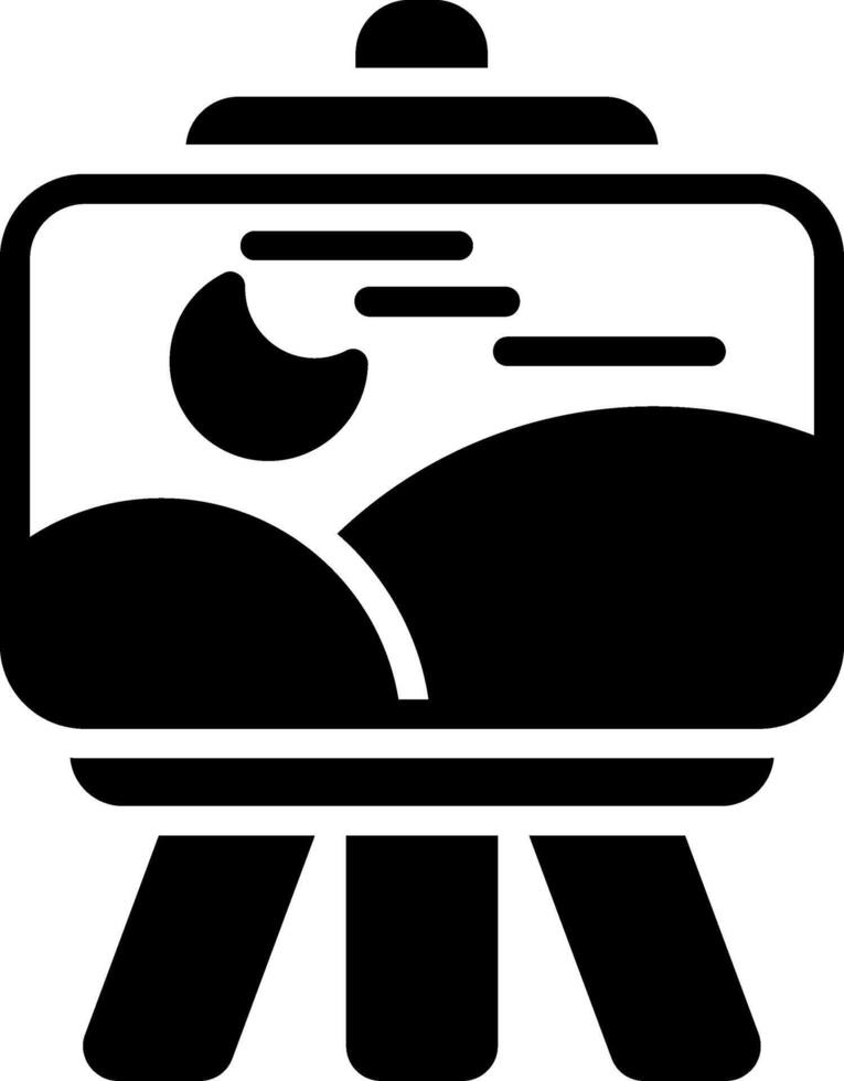 Easel Glyph Icon vector
