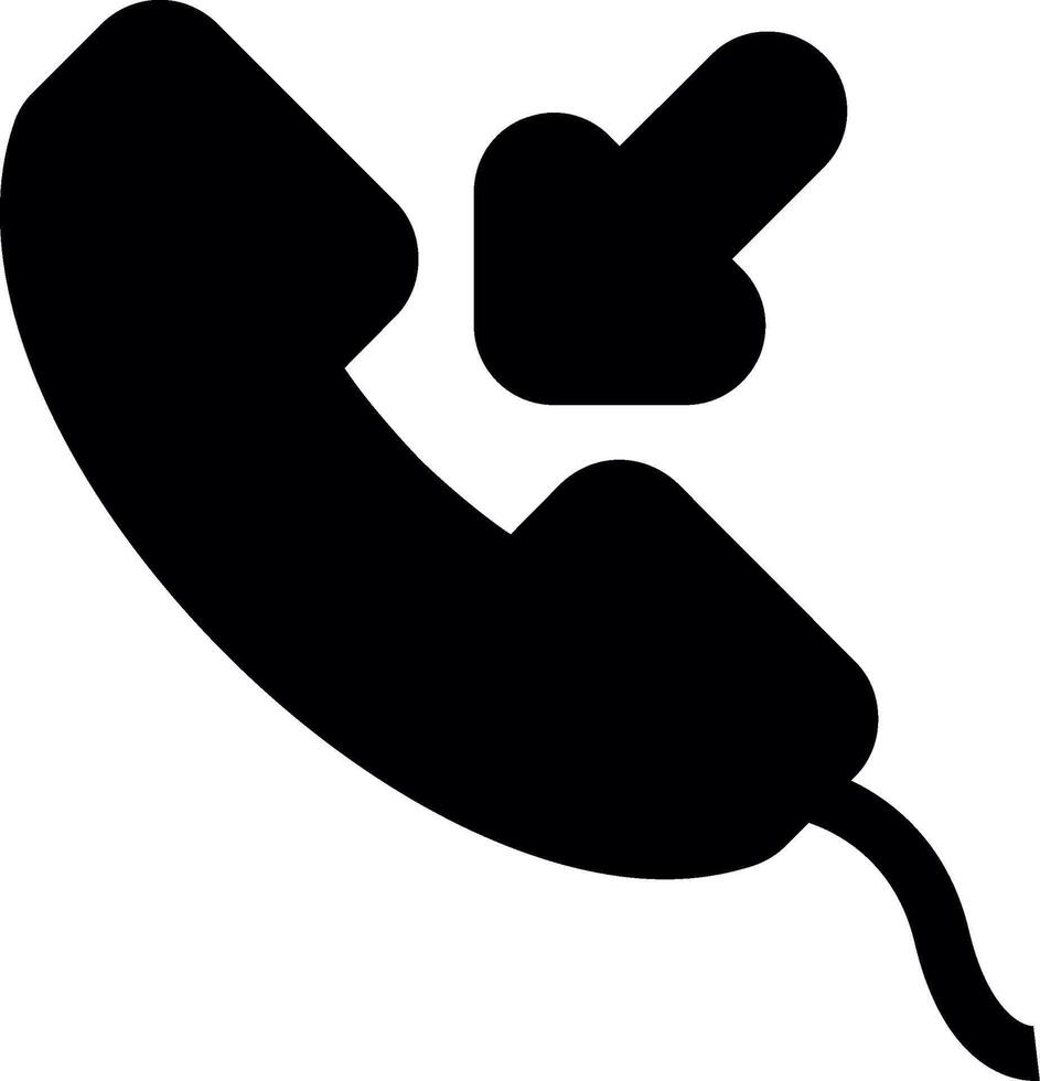Ongoing Call Glyph Icon vector