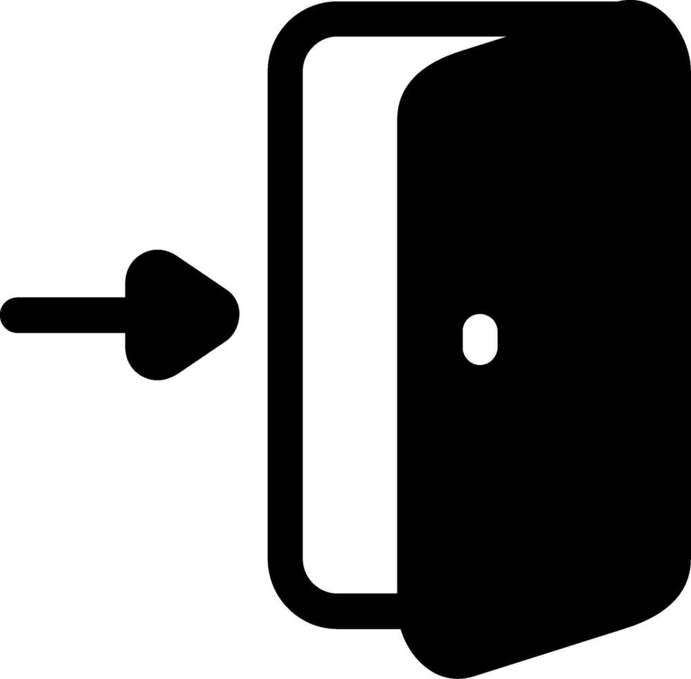 Sign in Glyph Icon vector