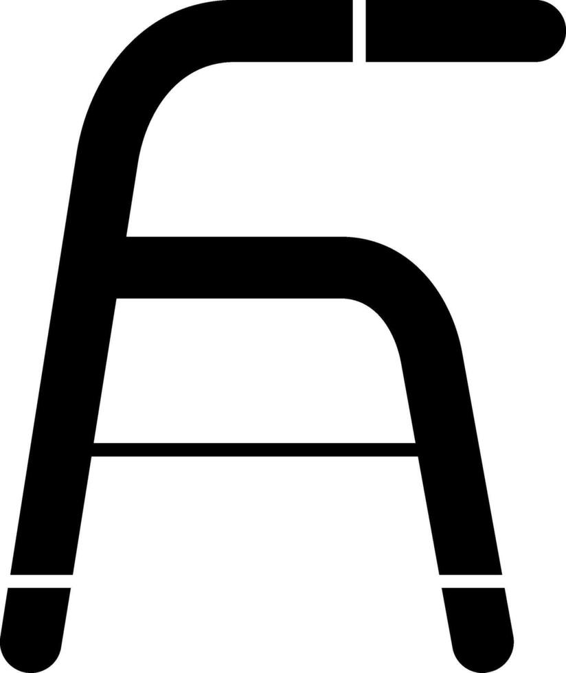 Walker Glyph Icon vector