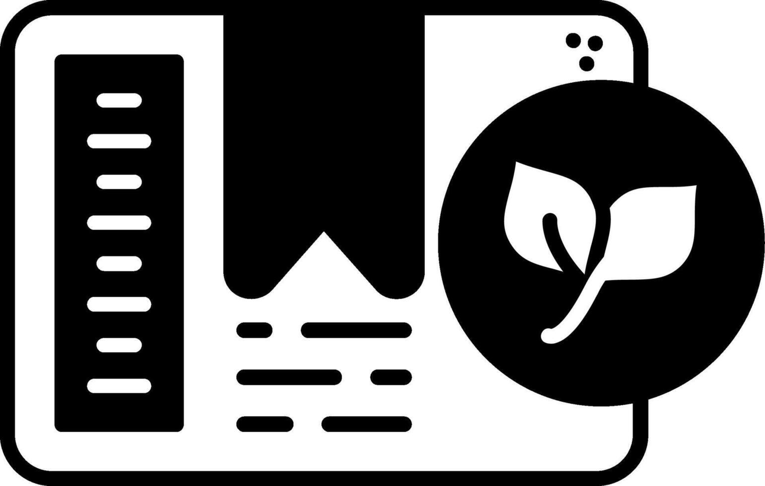 Vegan Glyph Icon vector