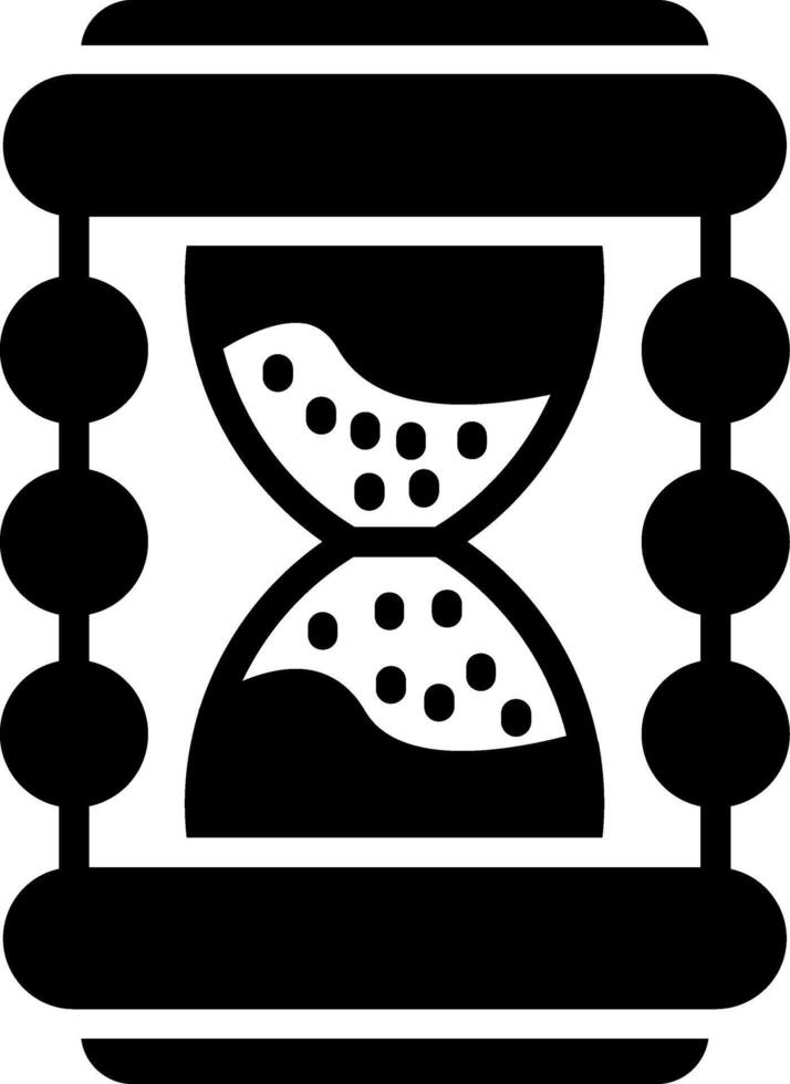 Hourglass Glyph Icon vector