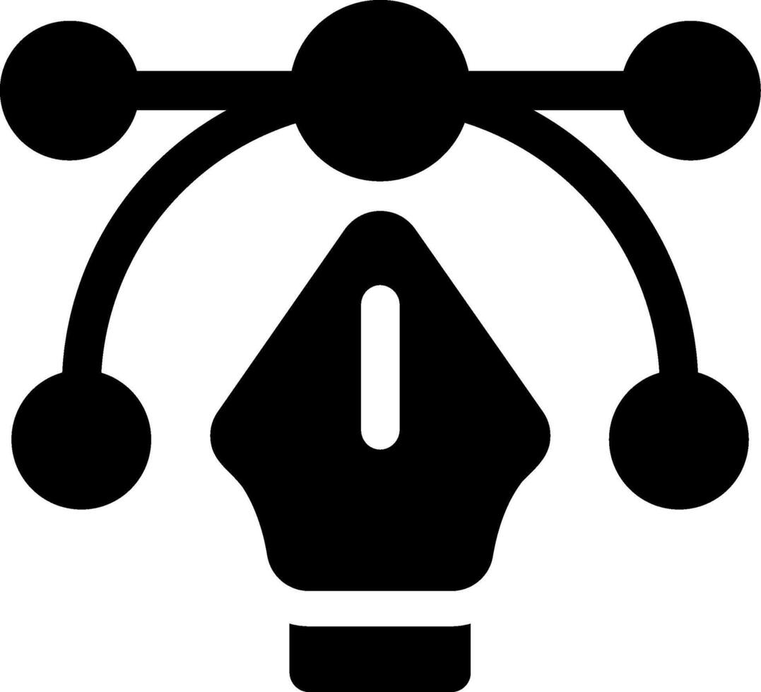Illustrator Glyph Icon vector