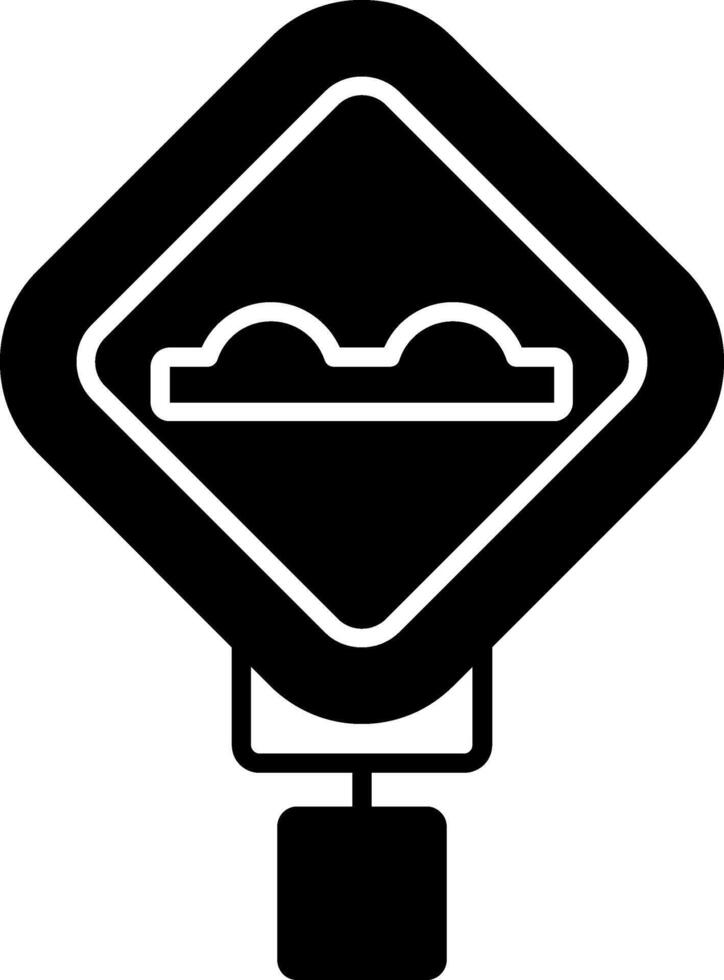 Rough Road Glyph Icon vector
