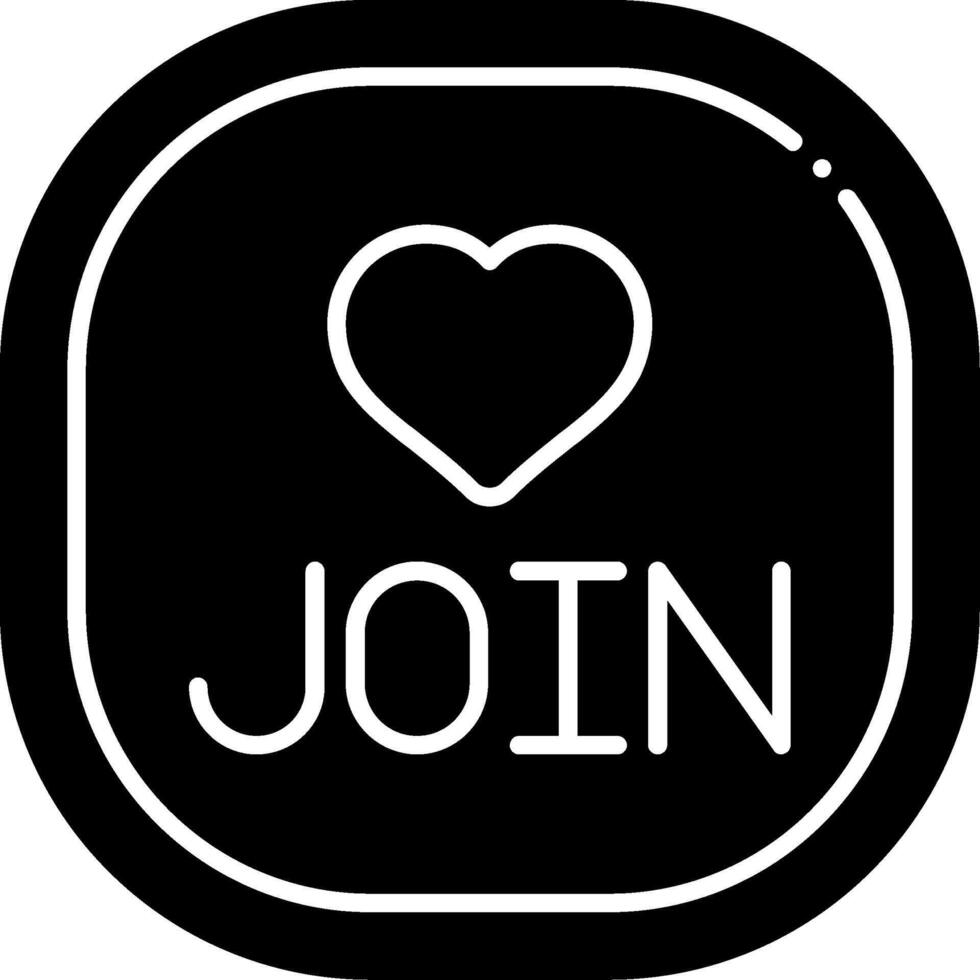 Join Glyph Icon vector