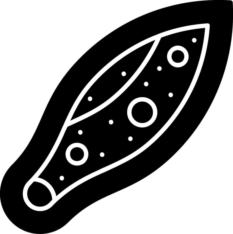 Paramecium Glyph Icon vector