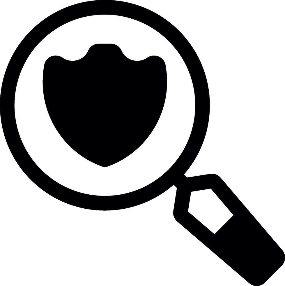 Zoom Out Glyph Icon vector