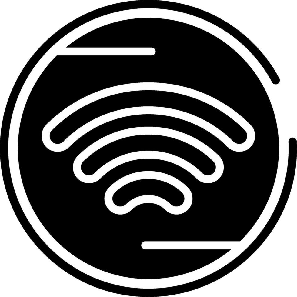 Wifi Glyph Icon vector