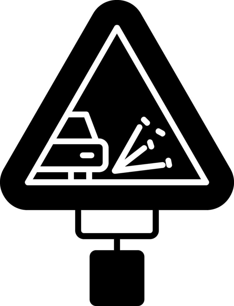 Gravel Road Glyph Icon vector