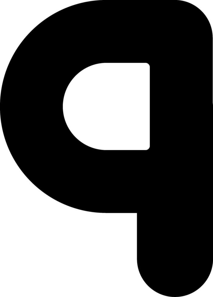 Small q Icon vector
