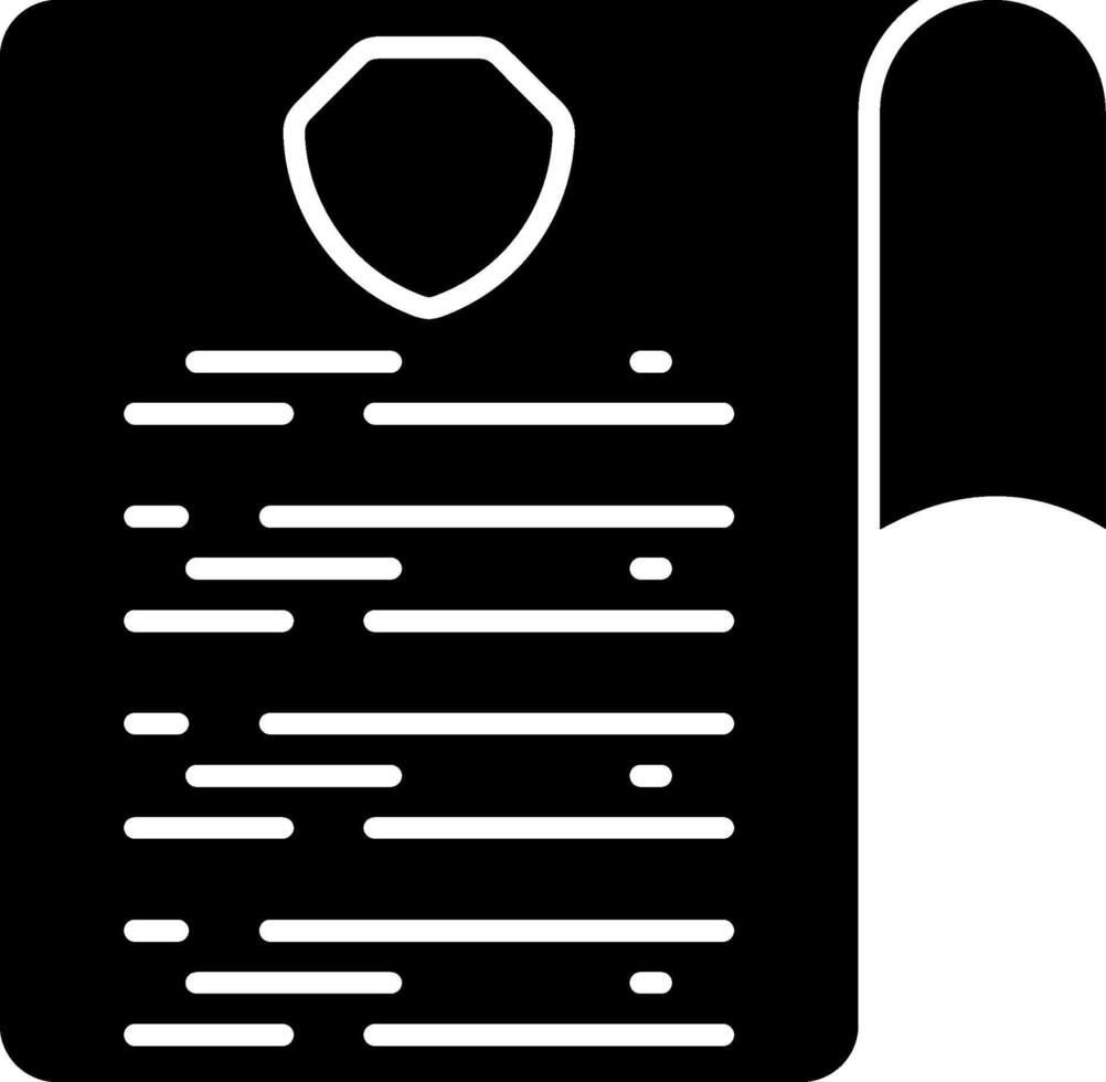 Insurance Certificate Icon vector