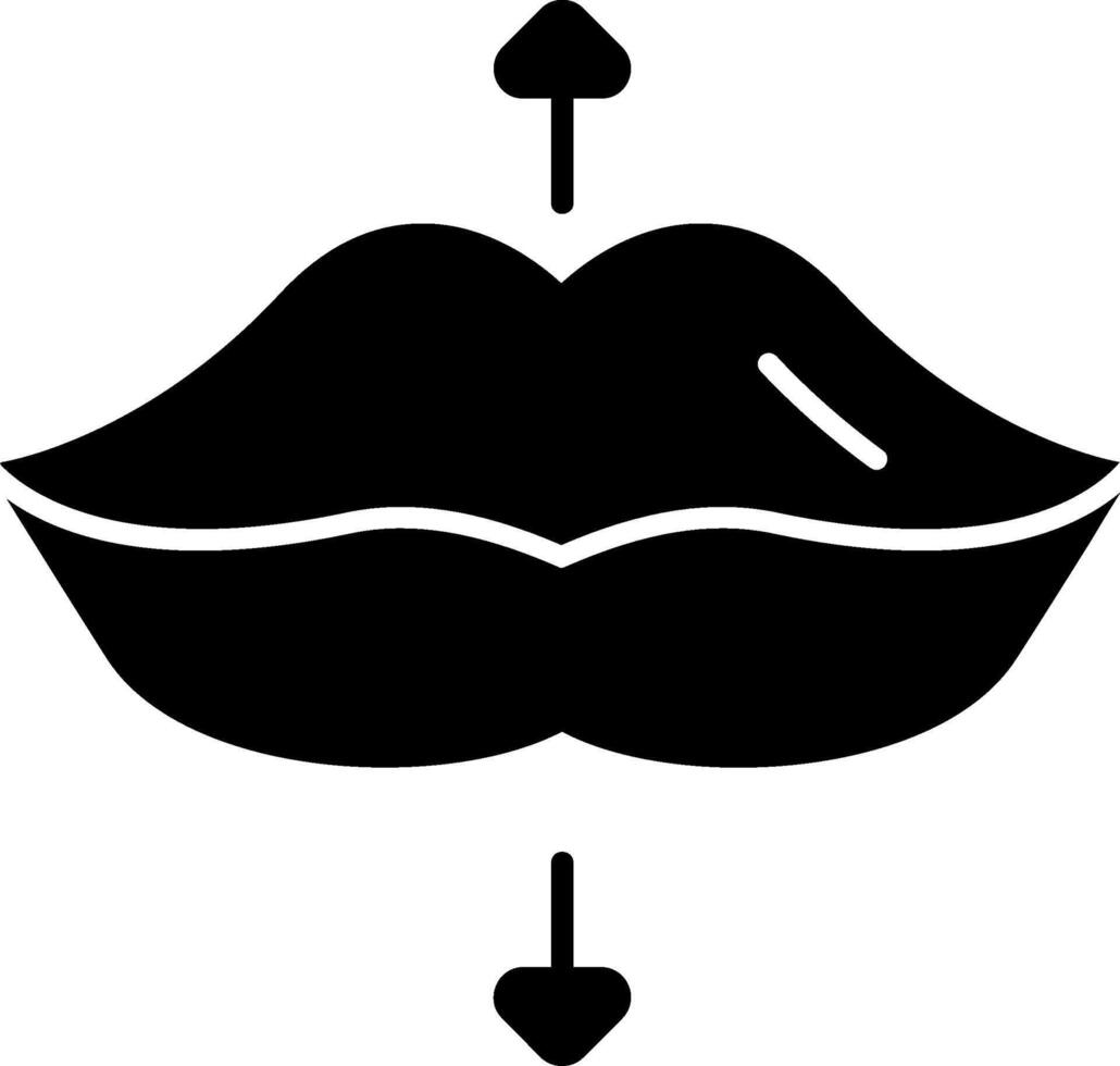 Lips Glyph Icon vector