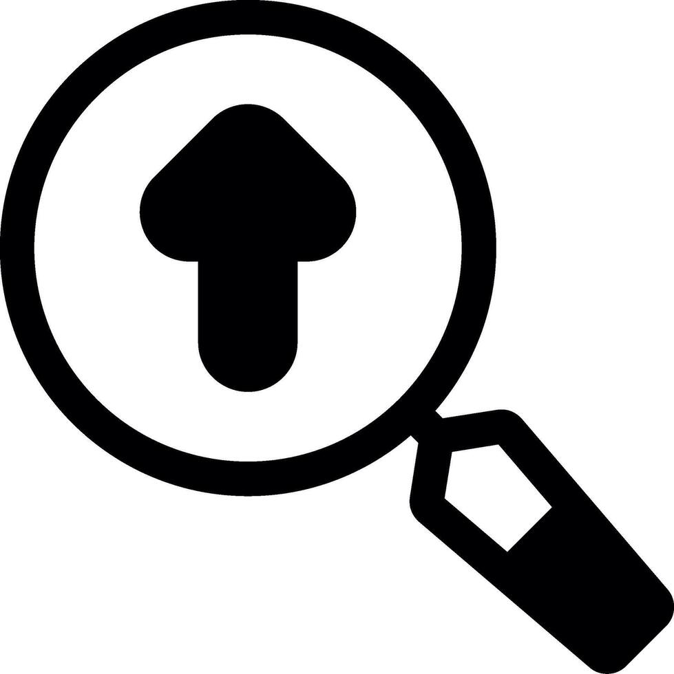 Upload Glyph Icon vector