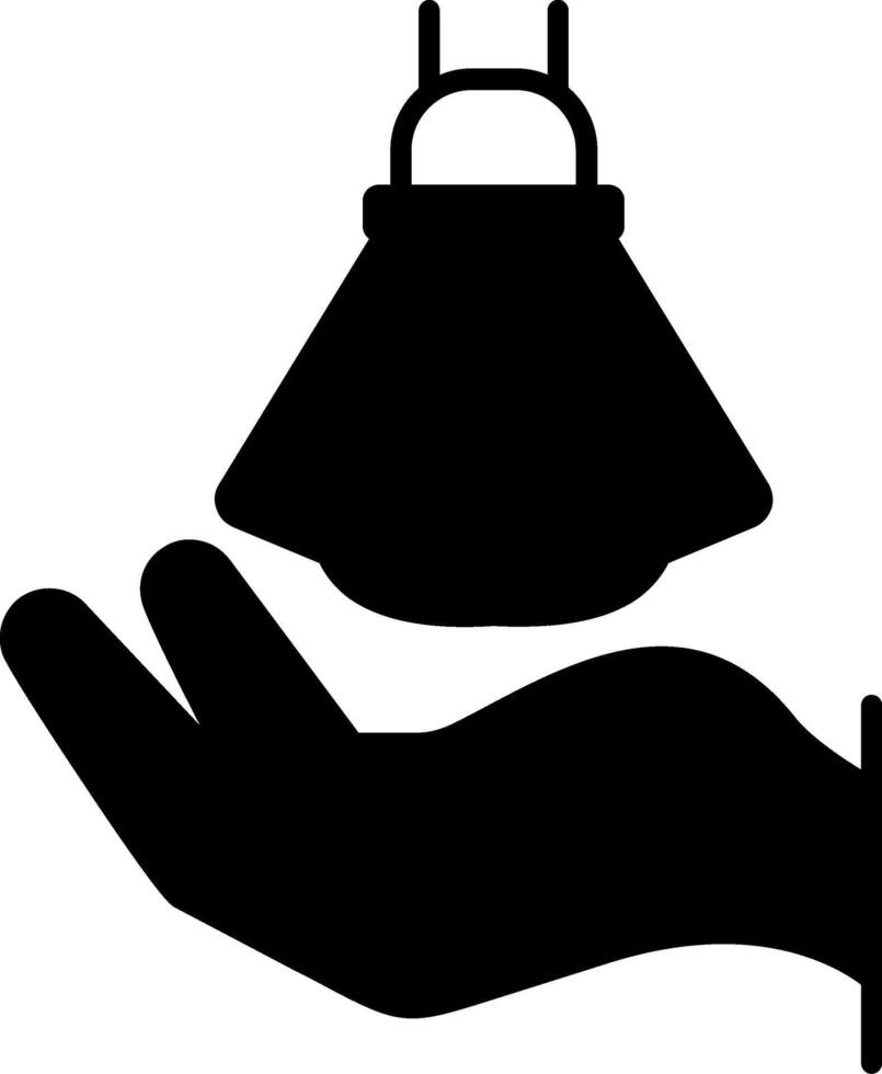 Dressing Assistance Glyph Icon vector