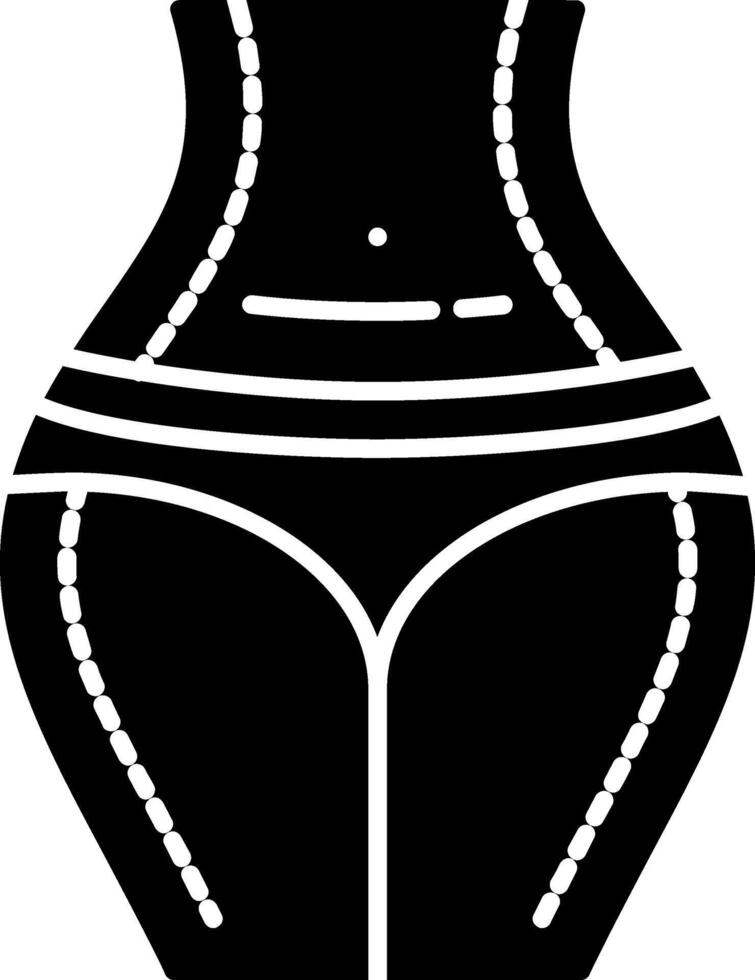 Liposuction Glyph Icon vector